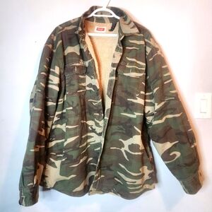 Wrangler Sherpa Lined Flannel Jacket